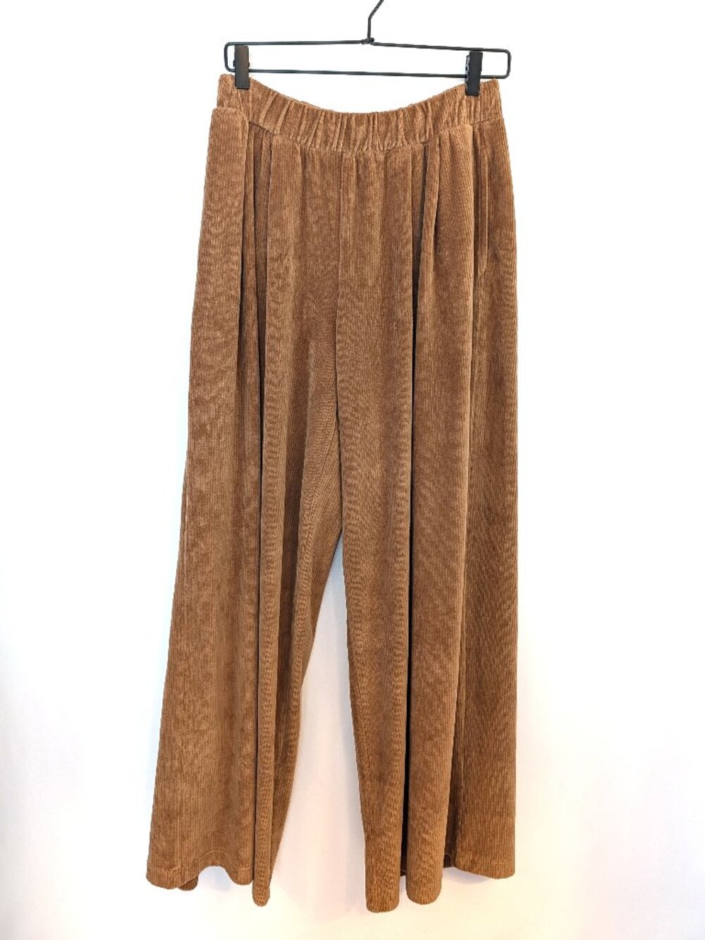 NWT Aerie | Corduroy Wide Leg Pull On Pants in Camel Tan | Size Medium - Picture 3 of 11